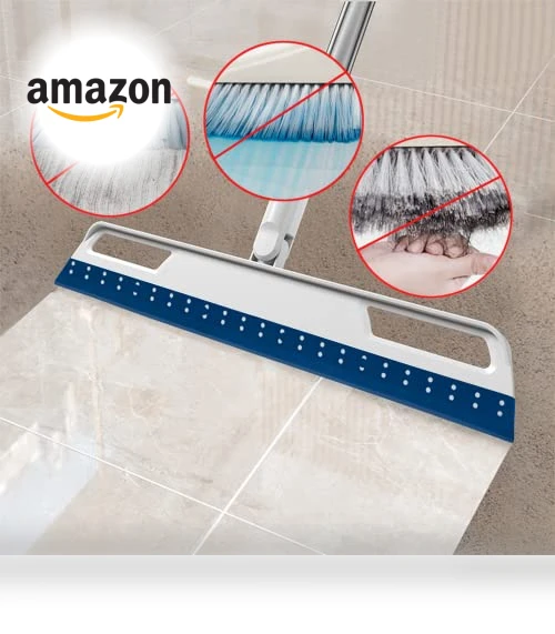 Multifunction Magic Air Broom, 4 in 1 Rubber Squeegee Sweeper for Floor Bathroom Kitchen Shower Tile Pet Hair — Sweepers, Euedue