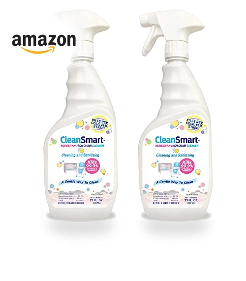 Nursery & High Chair Cleaner, Hypochlorous Disinfectant, Pack of 2 — Disinfectants, CleanSmart