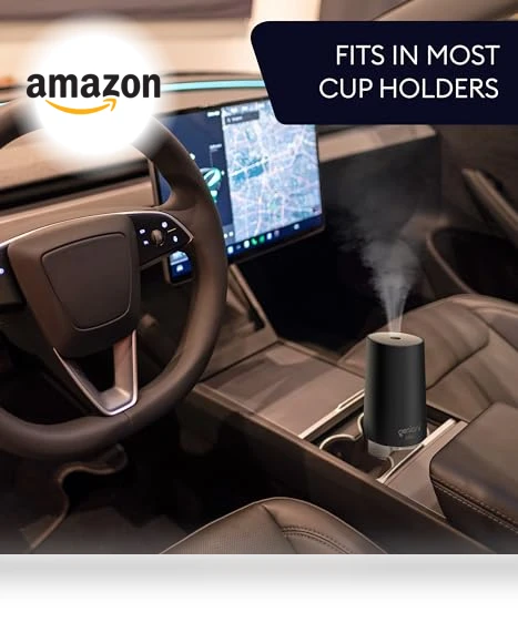 Portable Cool Mist Humidifier with Auto Shut Off & Night Light — Air Moisturizers, GENIANI