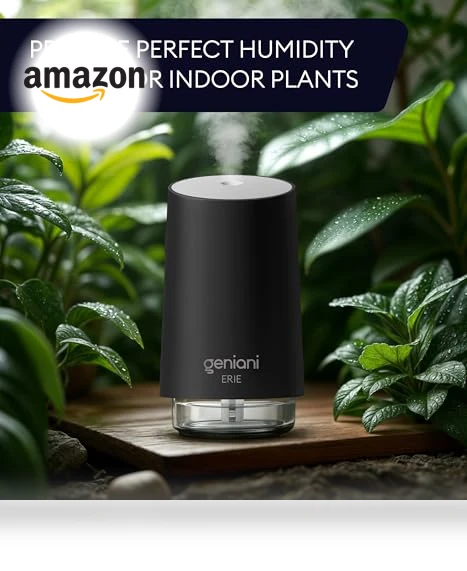 Portable Cool Mist Humidifier with Auto Shut Off & Night Light — Air Moisturizers, GENIANI