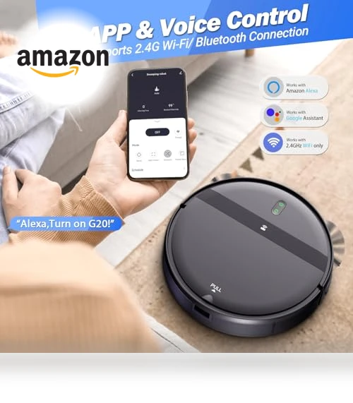 Robot Vacuum and Mop Combo with App/Alexa Control — Smart Cleaning Robots, Kilgone