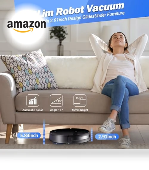 Robot Vacuum and Mop Combo with App/Alexa Control — Smart Cleaning Robots, Kilgone