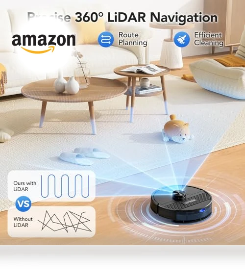 Robot Vacuum and Mop Combo with LiDAR Navigation — Smart Cleaning Robots, BPMIO