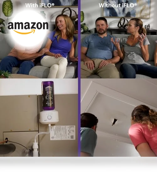 Smart Automated A/C Drain Line Cleaner for HVAC System — Air Moisture Control, iFLO