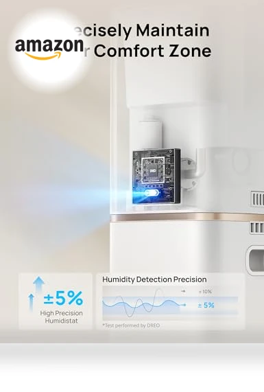 Smart Humidifier Large Room 700 ft², 100H Cool Mist Air Humidifiers for Bedroom — Air Moisture Control, Dreo