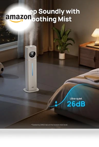 Smart Humidifier Large Room 700 ft², 100H Cool Mist Air Humidifiers for Bedroom — Air Moisture Control, Dreo