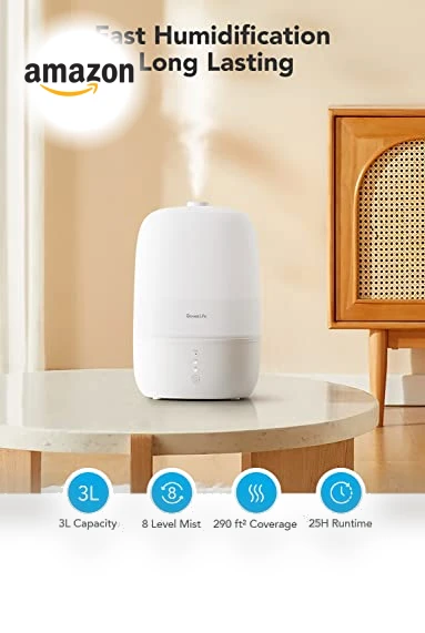 Smart Humidifiers for Bedroom with Essential Oil Diffuser — Air Moisturizers, GoveeLife
