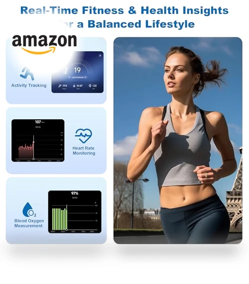 Smart Ring - Sleep & Activity Monitor with Heart Rate, Stress, SPO2 Tracker — Health & Fitness, SEEKZERO