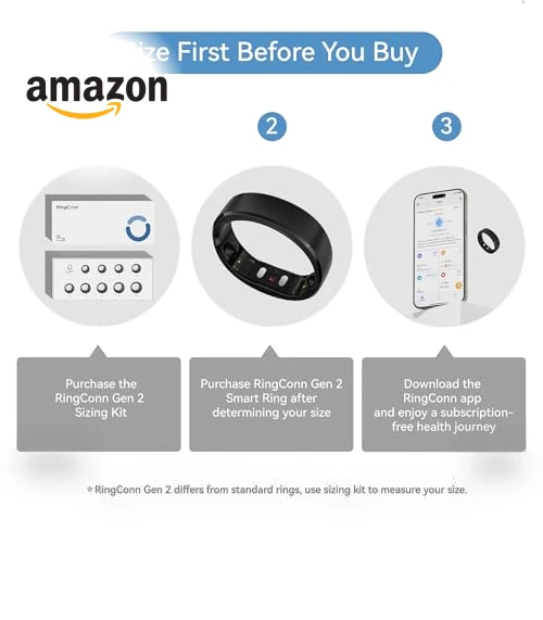 Smart Ring with Sleep Apnea Monitoring, 12-Day Battery Life — Smart Rings, RingConn