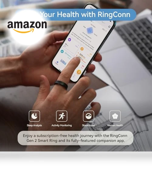 Smart Ring with Sleep Apnea Monitoring, 12-Day Battery Life — Smart Rings, RingConn