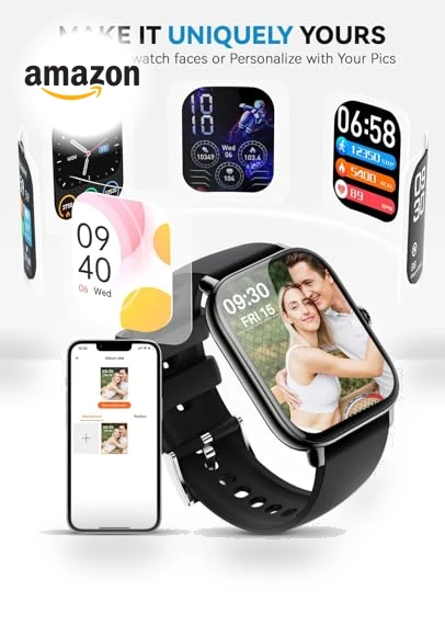 Smart Watch with Bluetooth Calls, Fitness Tracker, IP68 Waterproof — Smartwatches, Paybay