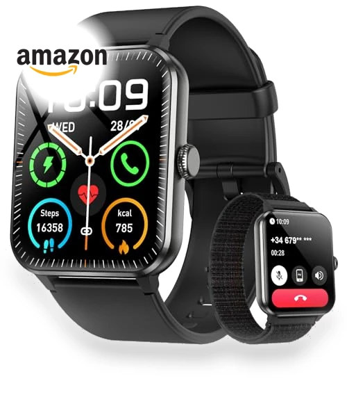Smart Watch with Heart Rate Monitor, 100+ Sports Modes, IP68 Waterproof — Smartwatches, Blackview