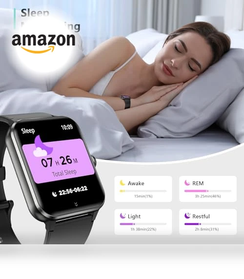 Smart Watch with Heart Rate Monitor, 100+ Sports Modes, IP68 Waterproof — Smartwatches, Blackview
