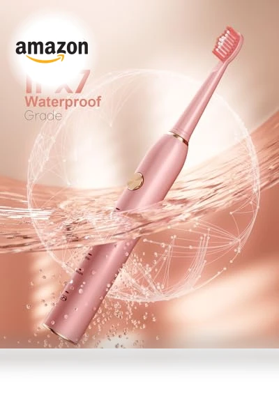 Sonic Electric Toothbrush for Adults, Smart Cleaning and Whitening, 5 Modes Selection 38000VPM Rechargeable — Ultrasonic, AJELU