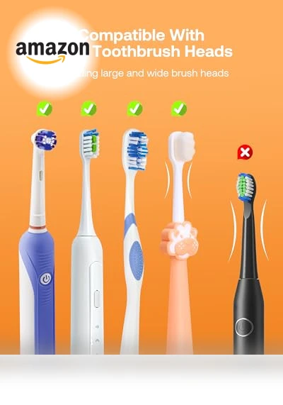 Toothbrush Cleaner & Holder with LED Smart Screen, Rechargeable — Travel Toothbrush Holders, Bitvae