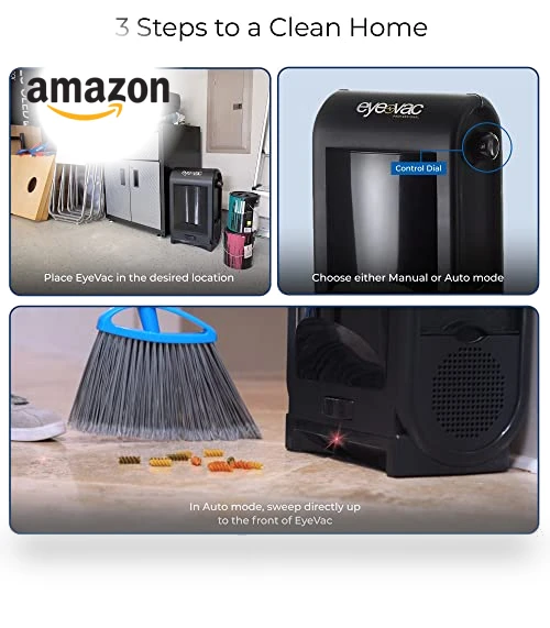 Touchless Automatic Dustpan Vacuum - Ultra Fast & Powerful for Salon Pet Hair Kitchen — Vacuums, EyeVac