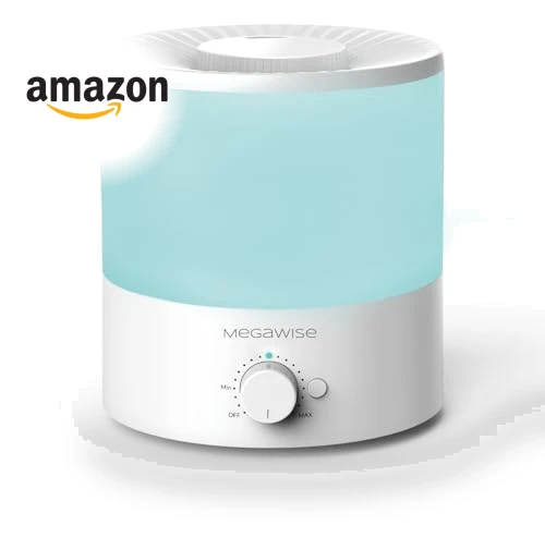Ultrasonic Cool Mist Humidifier - 1.5L Capacity, Whisper-Quiet, Adjustable Mist, Auto Shut-Off — Air Moisturizers, MEGAWISE
