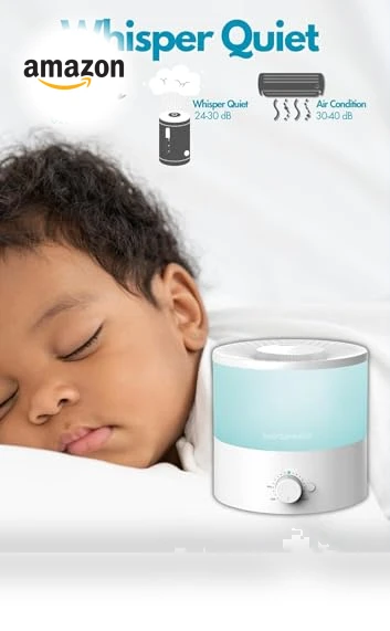 Ultrasonic Cool Mist Humidifier - 1.5L Capacity, Whisper-Quiet, Adjustable Mist, Auto Shut-Off — Air Moisturizers, MEGAWISE