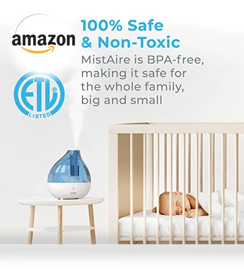 Ultrasonic Cool Mist Humidifier for Bedroom, Nursery, Office - Up to 25 Hours — Air Moisturizers, Pure Enrichment