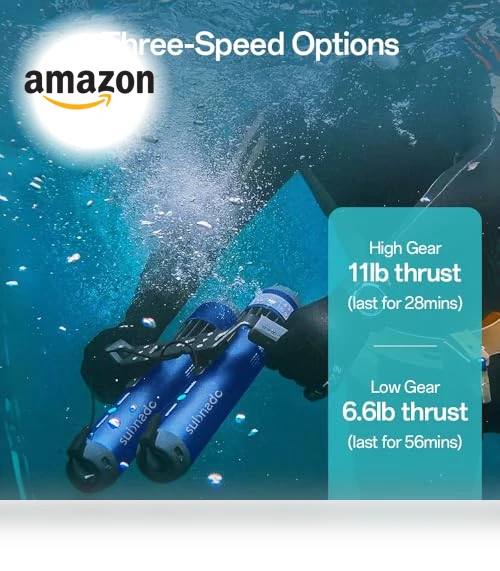 Underwater Scooter Lite, Compact and Portable Water Scooter for Diving, Snorkeling, and Sea Adventures — Accessories, Waydoo