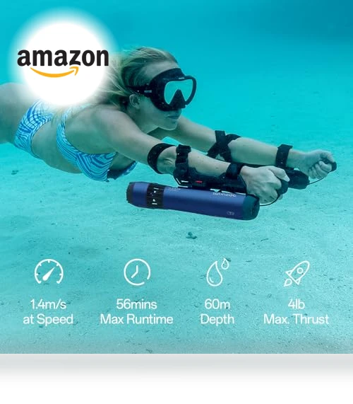 Underwater Scooter Lite, Compact and Portable Water Scooter for Diving, Snorkeling, and Sea Adventures — Accessories, Waydoo