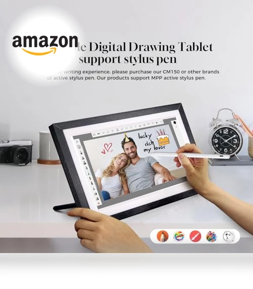 15.6" Wall Digital Calendar with Touchscreen, Smart Home Hub, and Voice Assistant — Television, Changing