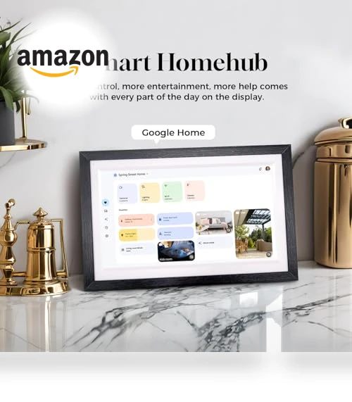 15.6" Wall Digital Calendar with Touchscreen, Smart Home Hub, and Voice Assistant — Television, Changing