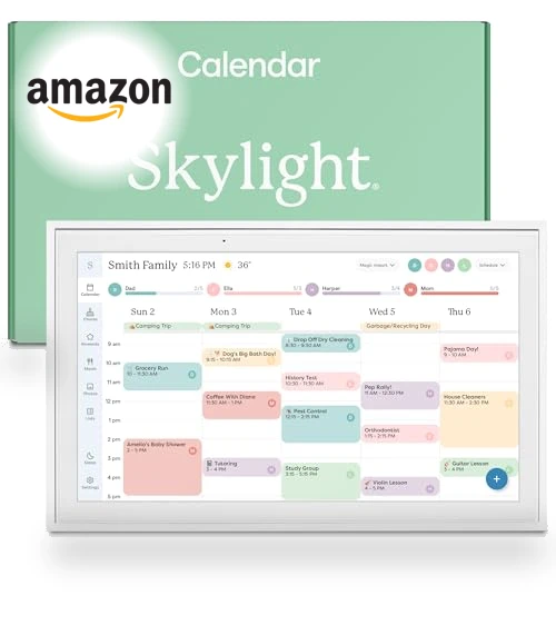 15-inch Digital Calendar & Chore Chart, Smart Touchscreen Interactive Display — Digital Planners, Skylight