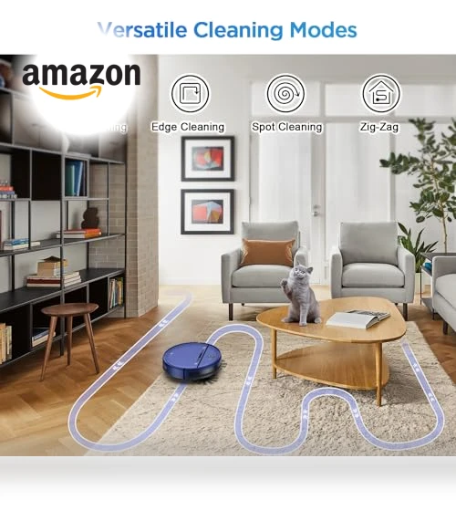 2-in-1 Robot Vacuum and Mop Combo for Pet Hair, Hard Floor and Carpet — Vacuums, ZC WAS