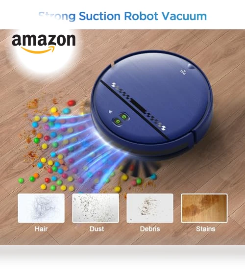 2-in-1 Robot Vacuum and Mop Combo for Pet Hair, Hard Floor and Carpet — Vacuums, ZC WAS