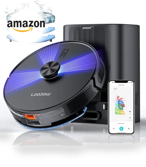 3-in-1 Robot Vacuum and Mop Combo with Self Emptying Station — Smart Cleaning Robots, Loorow