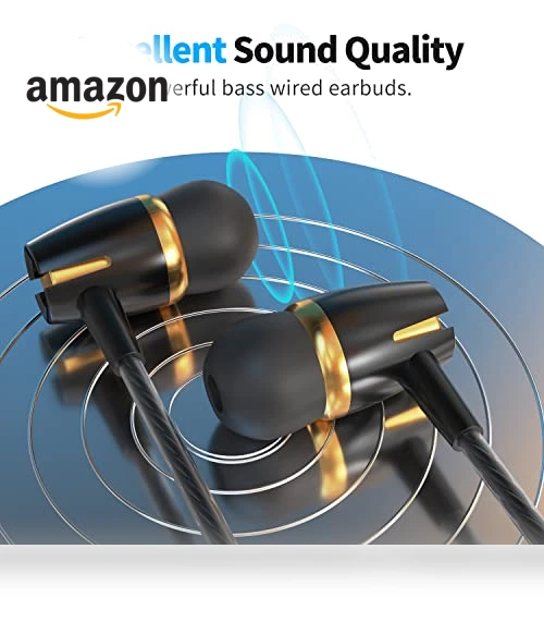 3 Pack Wired In-Ear Headphones with Microphone for iOS and Android — In-Ear Headphones, Kirababy