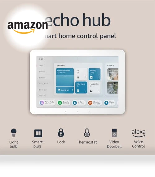 8-inch Smart Home Control Panel with Alexa — Smart Home Security, Amazon