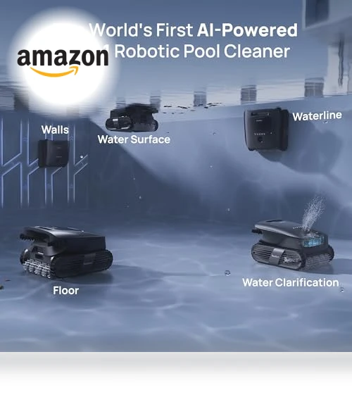 AI-Powered Cordless Pool Vacuum Robot with 5-in-1 Cleaning — Automated Pool Maintenance, Beatbot