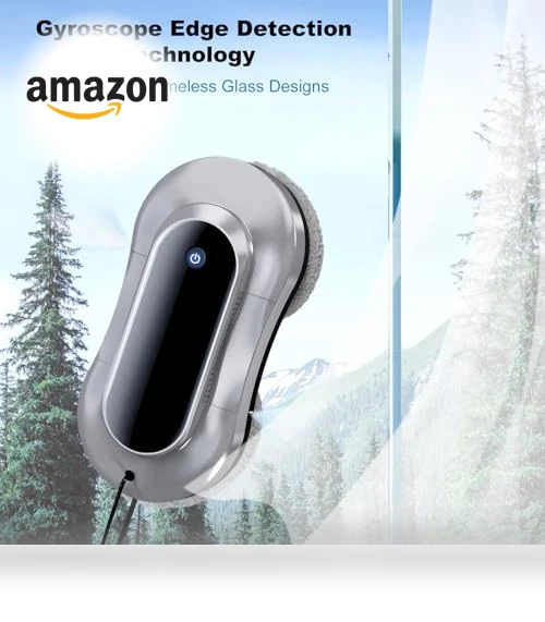 AI Window Cleaning Robot with Auto Water Spray & Remote Control — Smart Cleaning Robots, eTRY