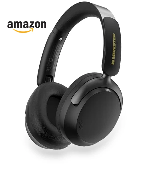 ANC Active Noise Canceling Over Ear Wireless Headphones — In-Ear Headphones, MONSTER