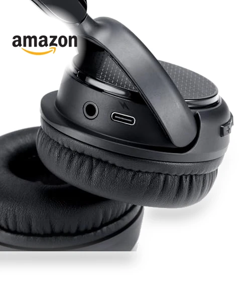 Bluetooth Headphones with Microphone, Wireless, On Ear, 35 Hour Playtime, Foldable — In-Ear Headphones, Amazon