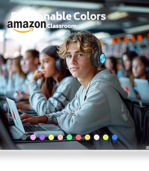 Classroom Headphones Bulk 10 Pack - Kids Wired Headphones with Microphone — In-Ear Headphones, AILIHEN