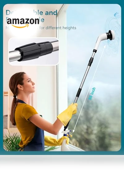 Cordless Electric Spin Scrubber for Bathroom Cleaning — Sweepers, Highyes