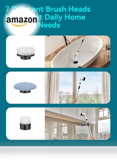 Cordless Electric Spin Scrubber for Bathroom Cleaning — Sweepers, Highyes