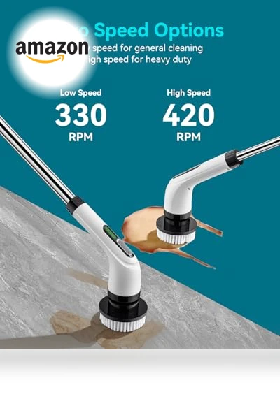 Cordless Electric Spin Scrubber for Bathroom Cleaning — Sweepers, Highyes