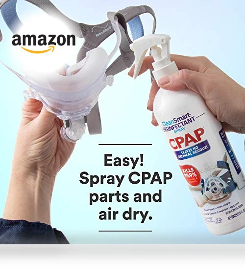 CPAP Disinfectant Spray, Kills 99.9% of Bacteria and Viruses, No Residue — CPAP Accessories, CleanSmart