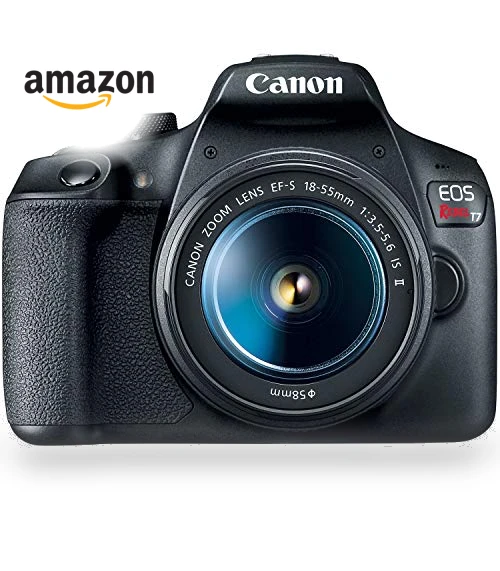 DSLR Camera with 2 Lens Kit, 24.1MP, Wi-Fi, NFC — Remote Controls, Canon