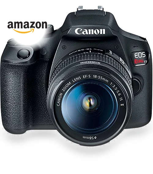 DSLR Camera with 2 Lens Kit, 24.1MP, Wi-Fi, NFC — Remote Controls, Canon