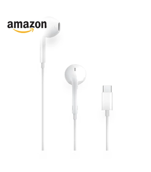 EarPods Headphones with USB-C Plug, Wired Ear Buds with Built-in Remote — In-Ear Headphones, Apple