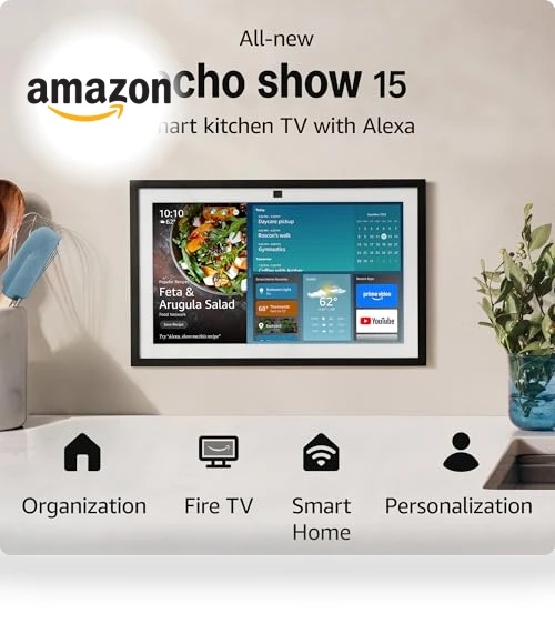 Echo Show 15 Smart Display with Alexa — Streaming Devices, Amazon