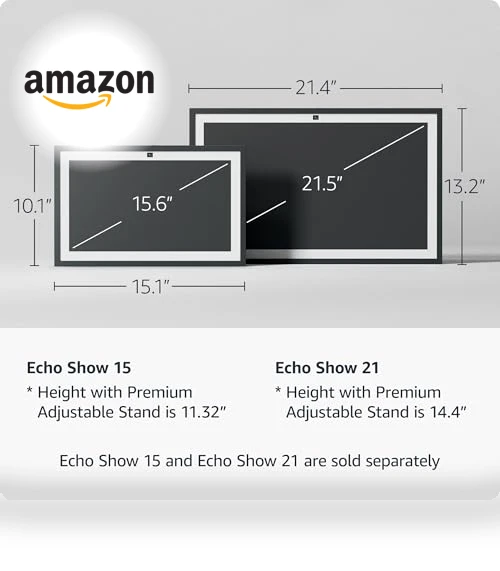 Echo Show 15 Smart Display with Alexa — Streaming Devices, Amazon