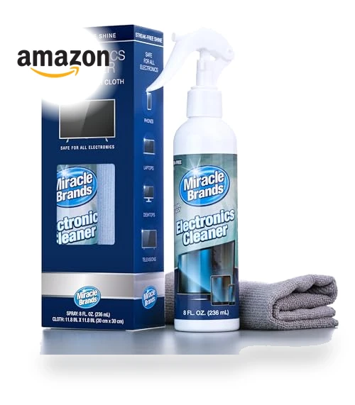 Electronics Cleaning Spray with Microfiber Towel - Safe for Screens & Devices — Cleaning & Repair, Miracle Brands
