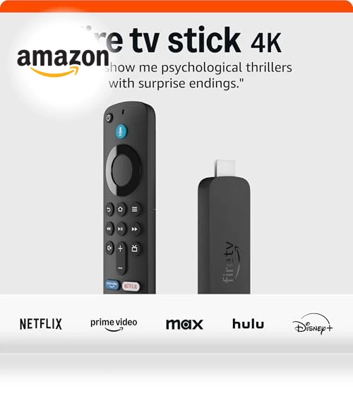 Fire TV Stick 4K Streaming Device with AI Search and Wi-Fi 6 — Streaming Devices, Amazon
