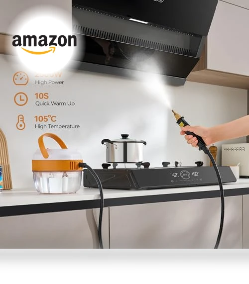 High Pressure Steam Cleaner with Smart Touch Screen, 2500W — Steam Cleaners, SENADA
